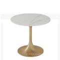 Nordic Cafe Marble Leisure Round Table Restaurant Tables and Chairs Simple Iron Tables and Chairs